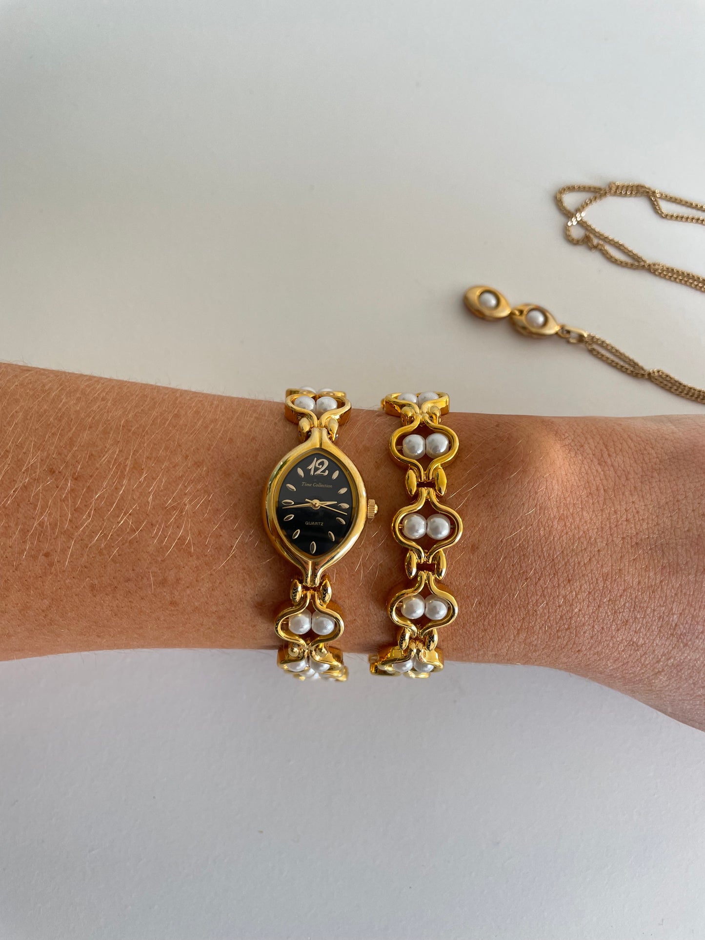 The Saskia Watch, Necklace & Bracelet Set