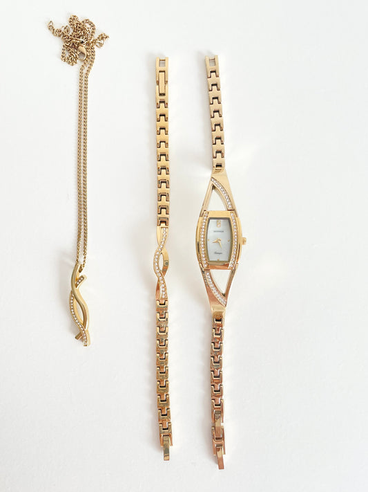 The Genevieve Watch, Bracelet & Necklace Set
