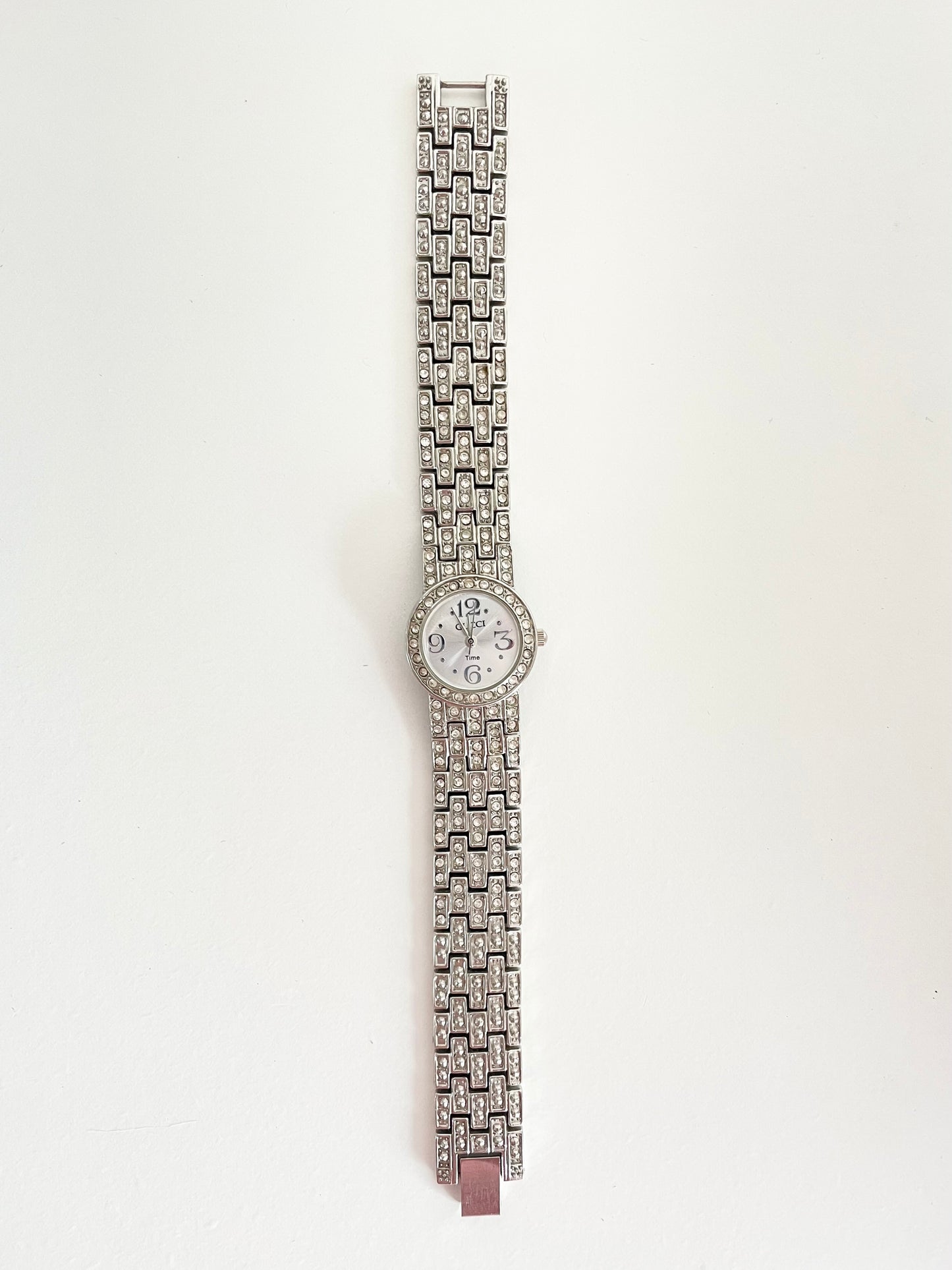 Diamanté Silver Faux Gucci Watch